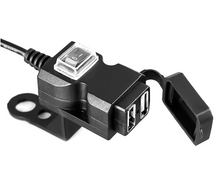 Load image into Gallery viewer, Dual USB Port 12V Waterproof Motorbike Motorcycle