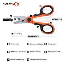 Load image into Gallery viewer, SAMSFXSAMSFX Fishing Heavy Duty Braid Scissors with Sheath