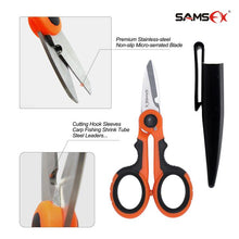 Load image into Gallery viewer, SAMSFXSAMSFX Fishing Heavy Duty Braid Scissors with Sheath