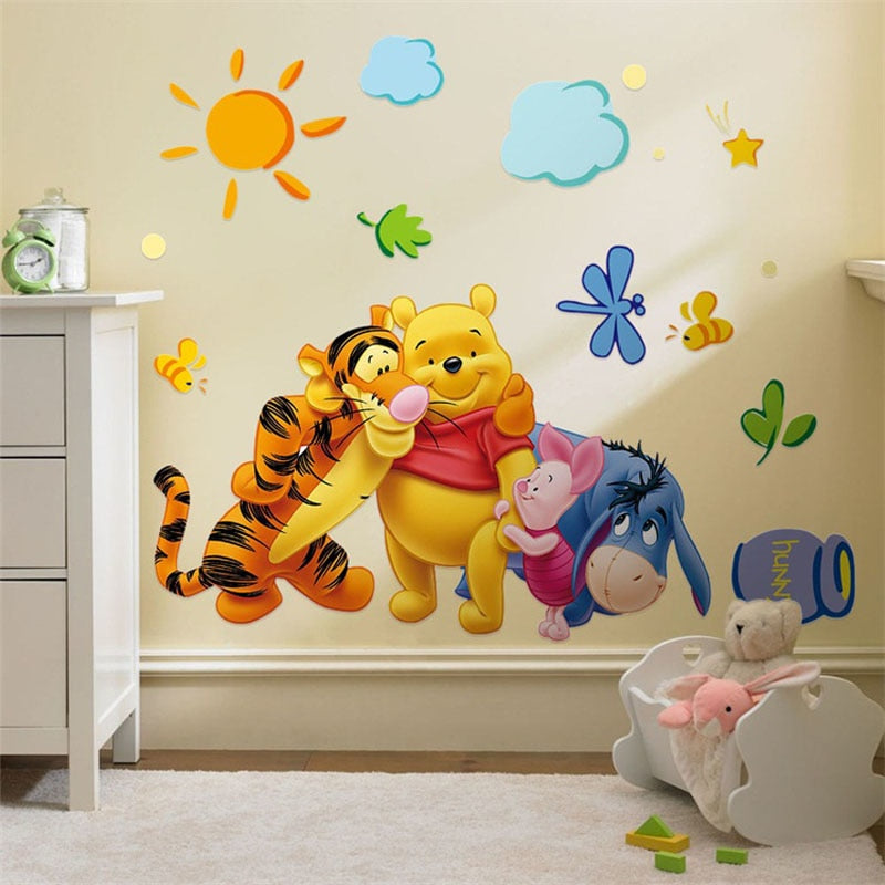 Winnie the Pooh friends wall stickers for kids rooms