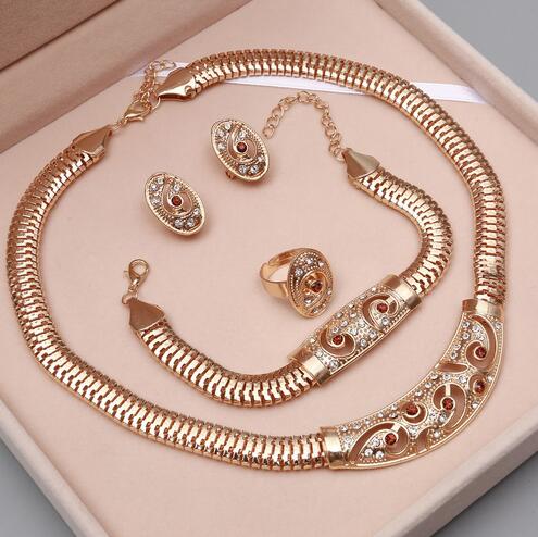 Dubai Gold Jewelry Sets Nigerian Wedding