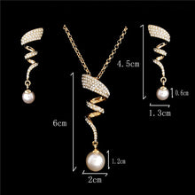 Load image into Gallery viewer, ZOSHI Elegant Simulated Pearl Bridal Jewelry Sets Wedding