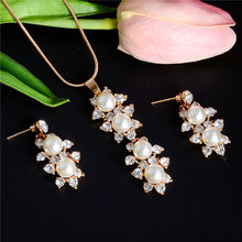 Load image into Gallery viewer, ZOSHI Elegant Simulated Pearl Bridal Jewelry Sets Wedding