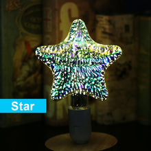 Load image into Gallery viewer, 3D Colourful Star LED Edison