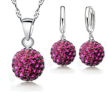 Load image into Gallery viewer, YAAMELI Shiny Latest Jewelry Set 925 Sterling Silver Austrian Crystal