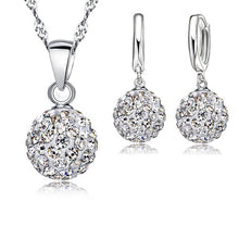 Load image into Gallery viewer, YAAMELI Shiny Latest Jewelry Set 925 Sterling Silver Austrian Crystal