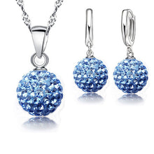 Load image into Gallery viewer, YAAMELI Shiny Latest Jewelry Set 925 Sterling Silver Austrian Crystal