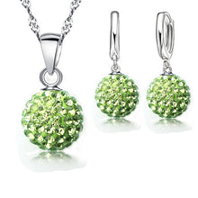 Load image into Gallery viewer, YAAMELI Shiny Latest Jewelry Set 925 Sterling Silver Austrian Crystal