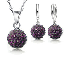 Load image into Gallery viewer, YAAMELI Shiny Latest Jewelry Set 925 Sterling Silver Austrian Crystal