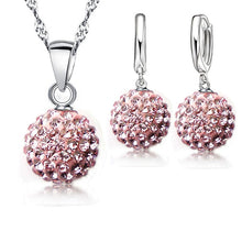 Load image into Gallery viewer, YAAMELI Shiny Latest Jewelry Set 925 Sterling Silver Austrian Crystal