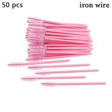 Load image into Gallery viewer, Eyelash Extension Disposable Eyebrow brush Mascara Wand Applicator Spoolers Eye Lashes Cosmetic Brushes Set makeup tools