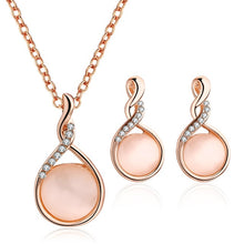 Load image into Gallery viewer, Opal Jewelry Sets For Woman Pendant Necklaces Choker Water