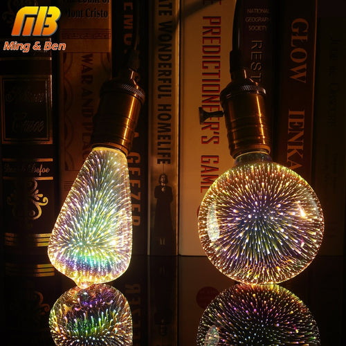 Led Light Bulb 3D Decoration Bulb Firework