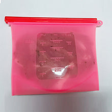 Load image into Gallery viewer, 4PCS 1000ml Kitchen Food Sealing Storage Bag Reusable Refrigerator Fresh Bags Silicone Fruit Meat Ziplock Kitchen Organizer