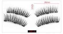 Load image into Gallery viewer, Shozy Magnetic eyelashes with 3 magnets handmade 3D magnetic lashes natural false eyelashes magnet lashes with gift box-24P-3