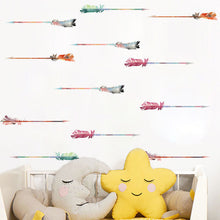 Load image into Gallery viewer, 18/24 pcs/set Cartoon Rainbow Wall Sticker Transparent  Children Room
