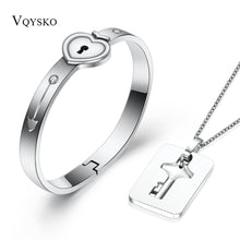 Load image into Gallery viewer, Fashion A Couple Jewelry Sets For Lovers Stainless Steel Love Heart