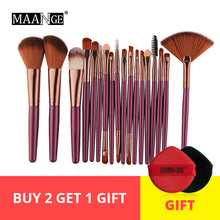 Load image into Gallery viewer, 6/15/18Pcs Makeup Brushes Tool Set Cosmetic Powder Eye