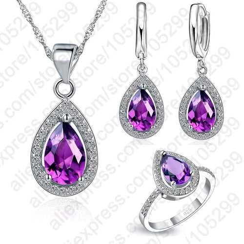 Purple Jewelry Sets Water