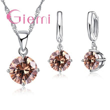 Load image into Gallery viewer, Giemi Hot Sale 8 Colors Crystal Pendant Necklace