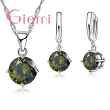 Load image into Gallery viewer, Giemi Hot Sale 8 Colors Crystal Pendant Necklace