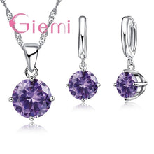 Load image into Gallery viewer, Giemi Hot Sale 8 Colors Crystal Pendant Necklace