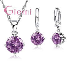 Load image into Gallery viewer, Giemi Hot Sale 8 Colors Crystal Pendant Necklace
